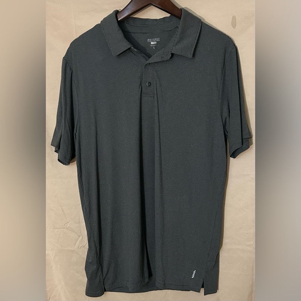 Balance Collection Striped Polo Shirt